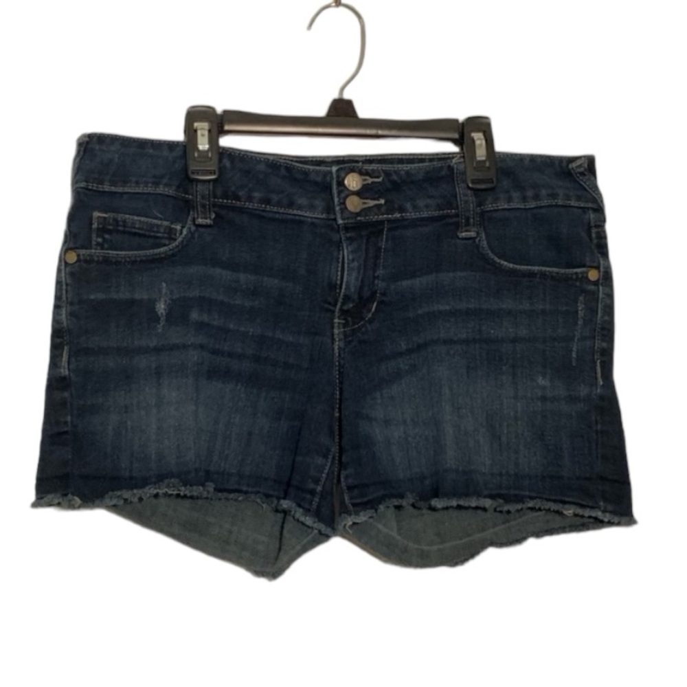 Blue Jean Distressed Cut-off Stretch Shorts Size 11